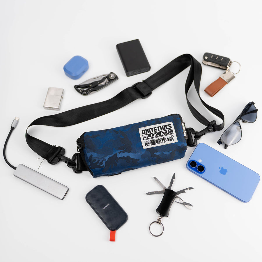 Storm Blue BLOC EDC Pouch detail #color_storm-blue